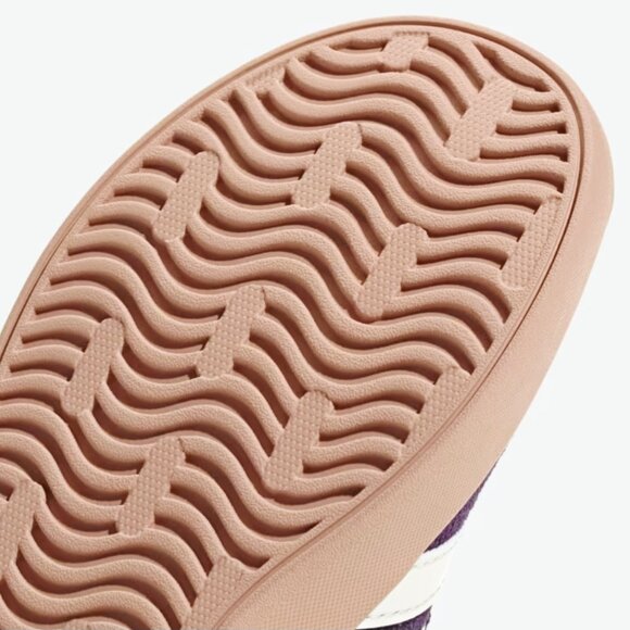 Adidas "VL COURT 3.0" Kids Sneakers- Aurora Plum/ZeroMetallic/Pink Gum- Size 4 - Picture 10 of 13